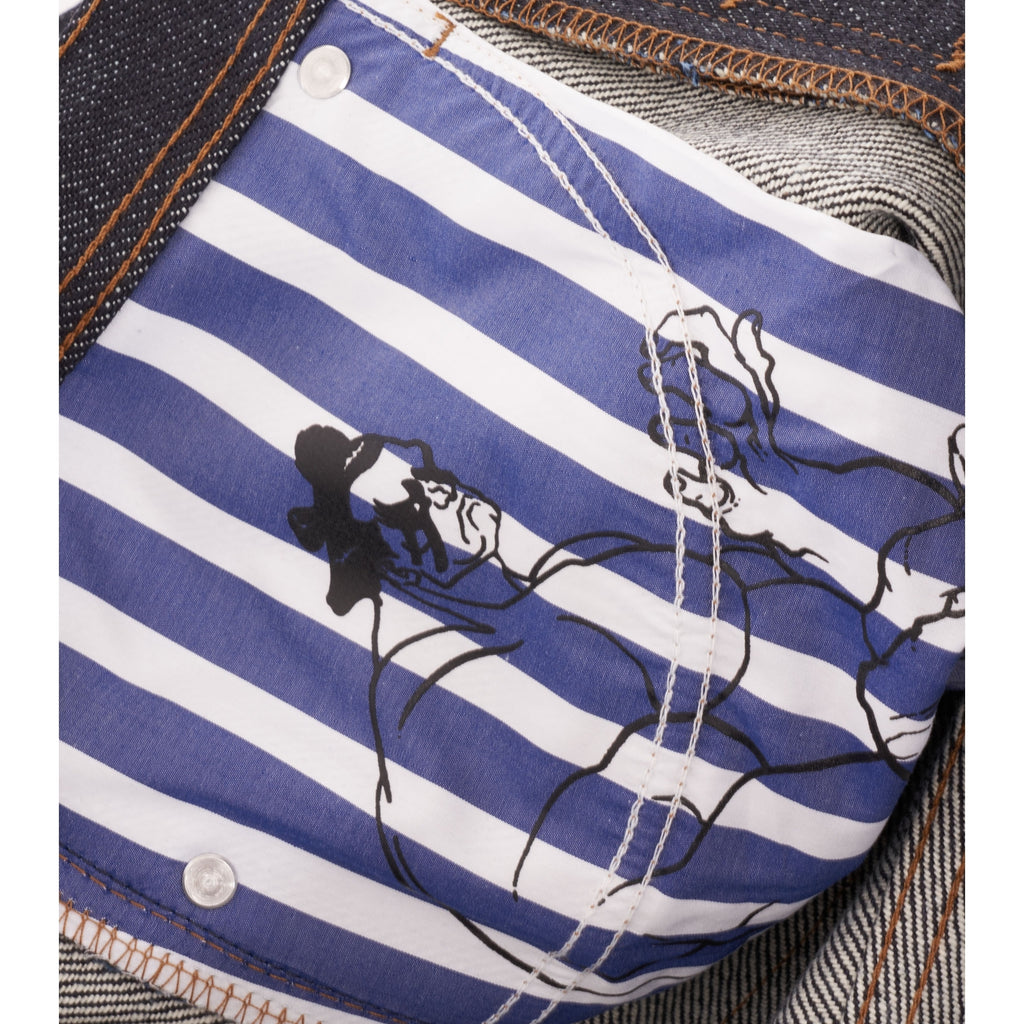Naked & Famous x Street Fighter™ 2 Weird Guy E. Honda Heavyweight Sumo Selvedge - Indigo