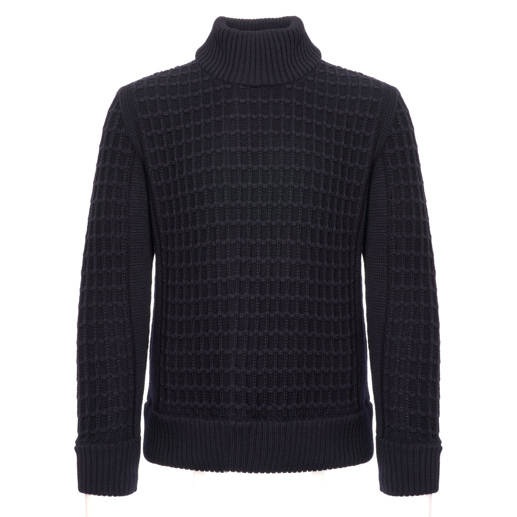 S.N.S Herning Hybrid-II High Neck Jumper - Navy