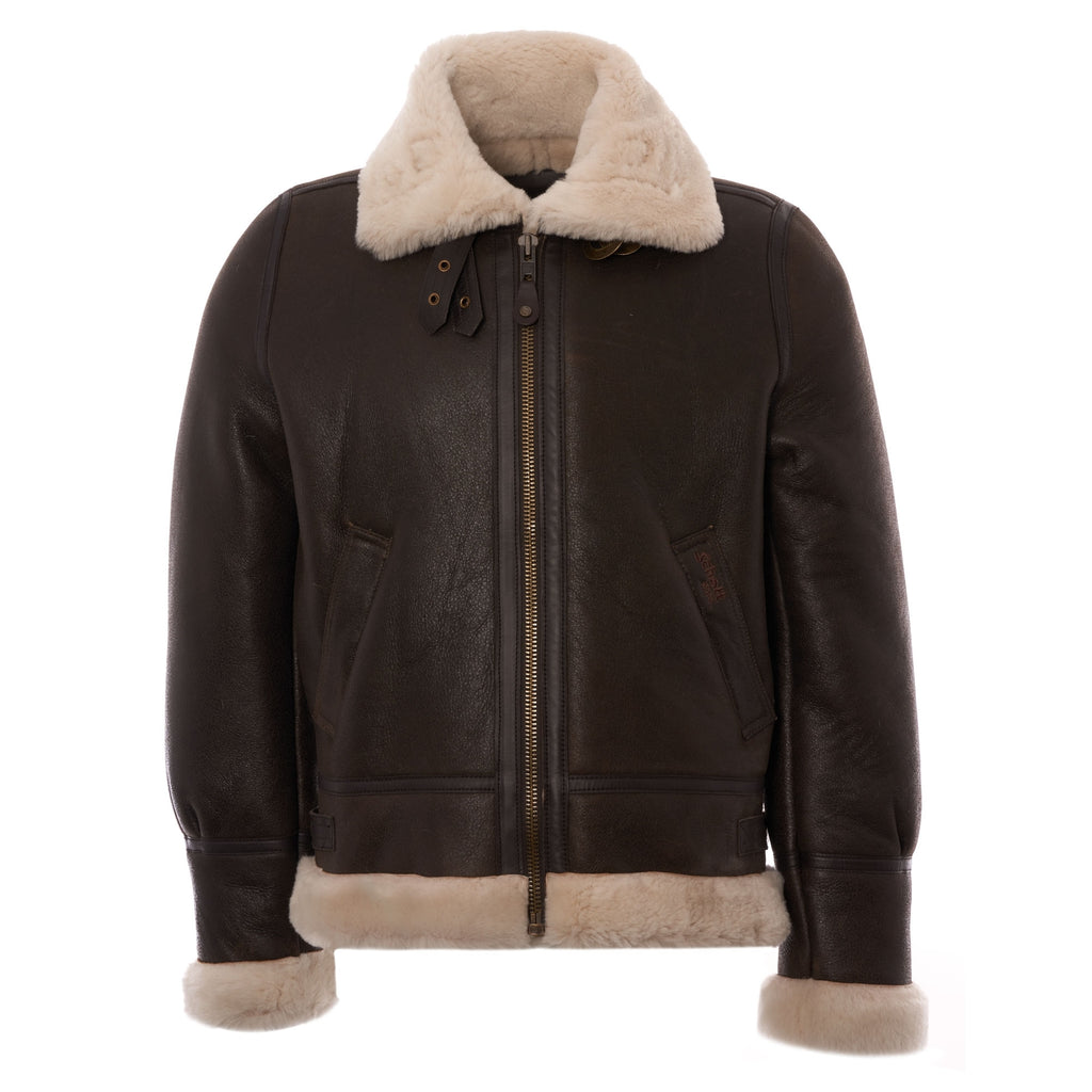 Schott NYC LC1259 Bombardier Leather Flying Jacket - Brown