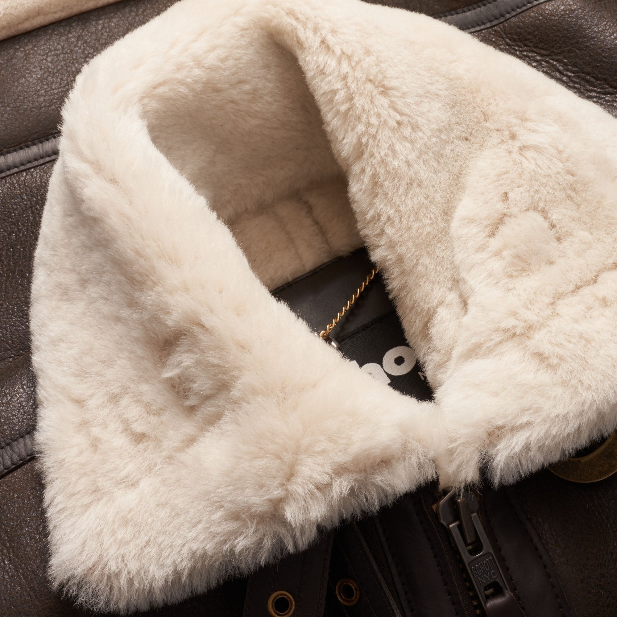 Schott NYC LC1259 Bombardier Leather Flying Jacket - Brown