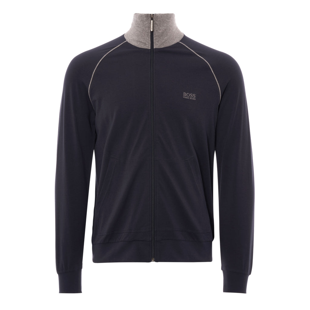 Boss Funnel Neck Jacket - Dark Blue
