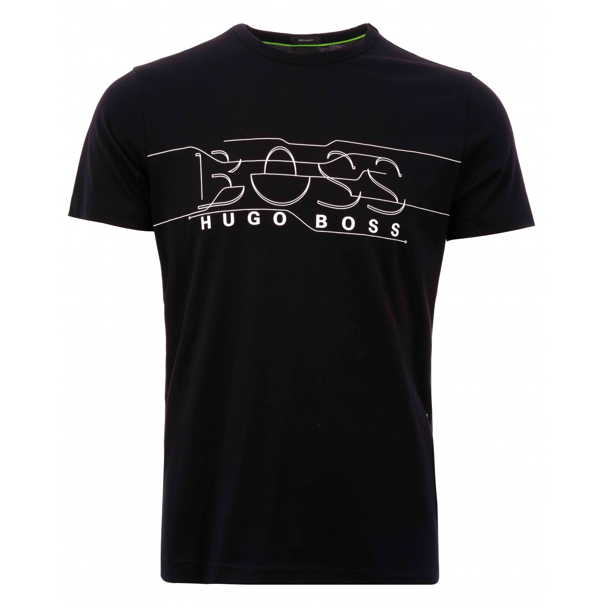 Boss Distorted Logo T-Shirt - Black