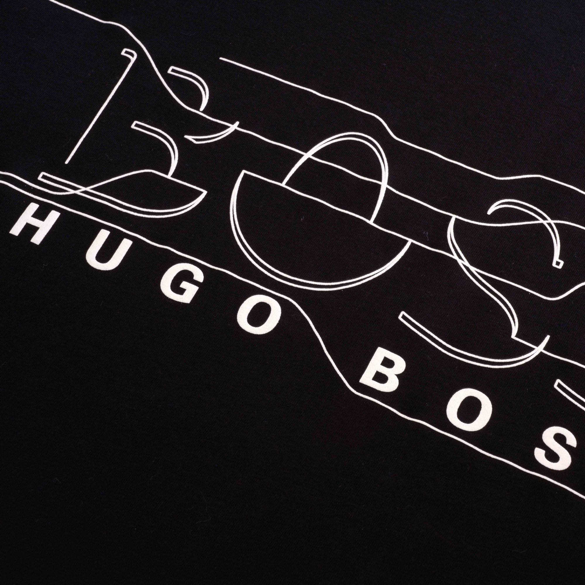 Boss Distorted Logo T-Shirt - Black