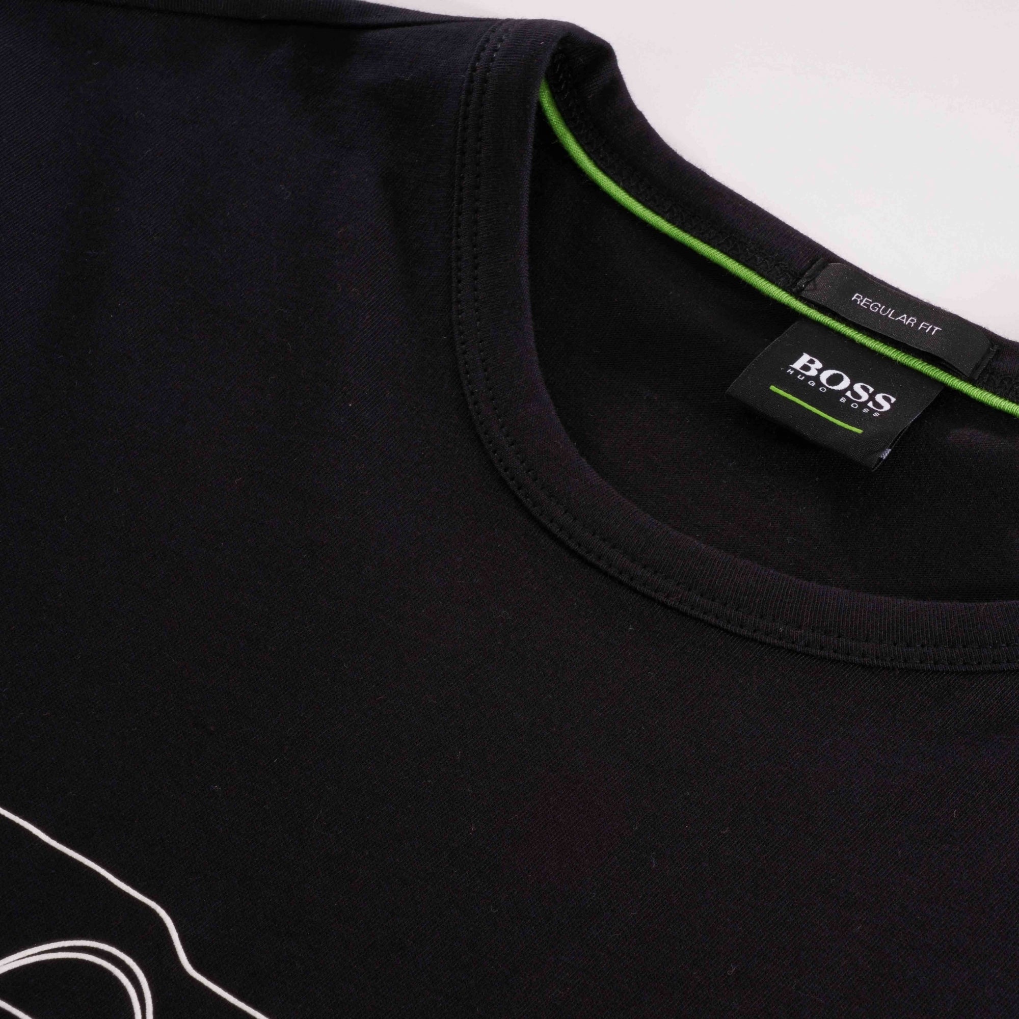 Boss Distorted Logo T-Shirt - Black