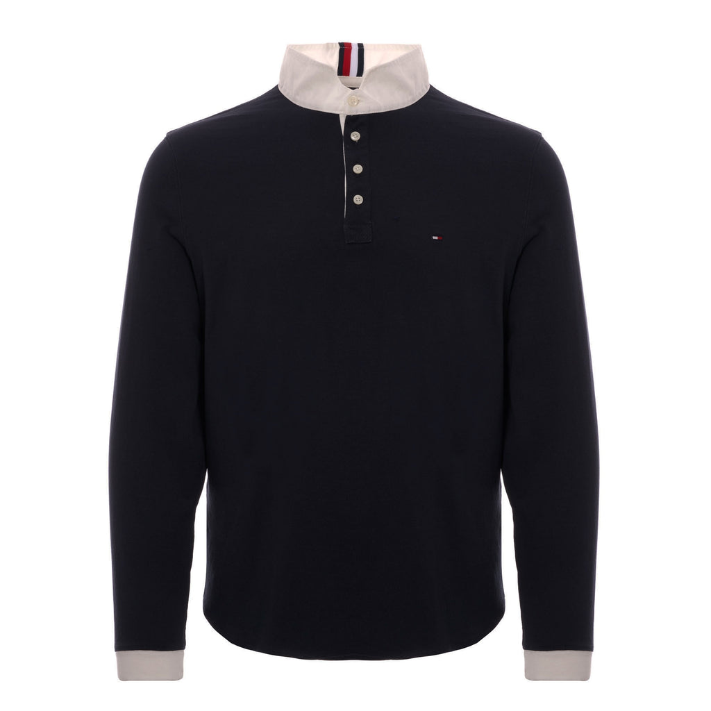 Tommy Hilfiger Relax Logo Rugby Shirt - Sky Captain