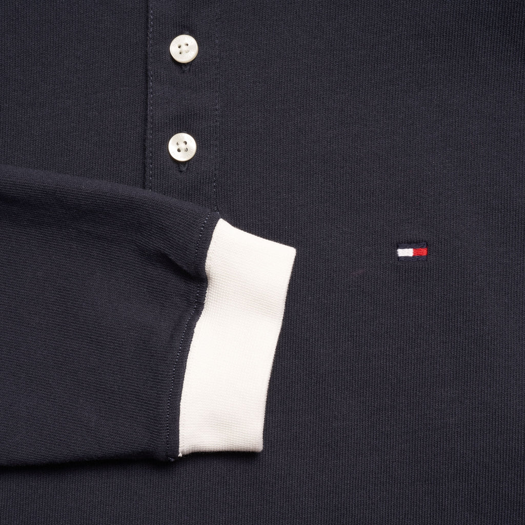 Tommy Hilfiger Relax Logo Rugby Shirt - Sky Captain