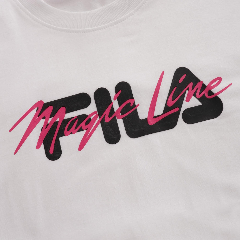 Fila Magic Line Short Sleeve Logo T-Shirt - White