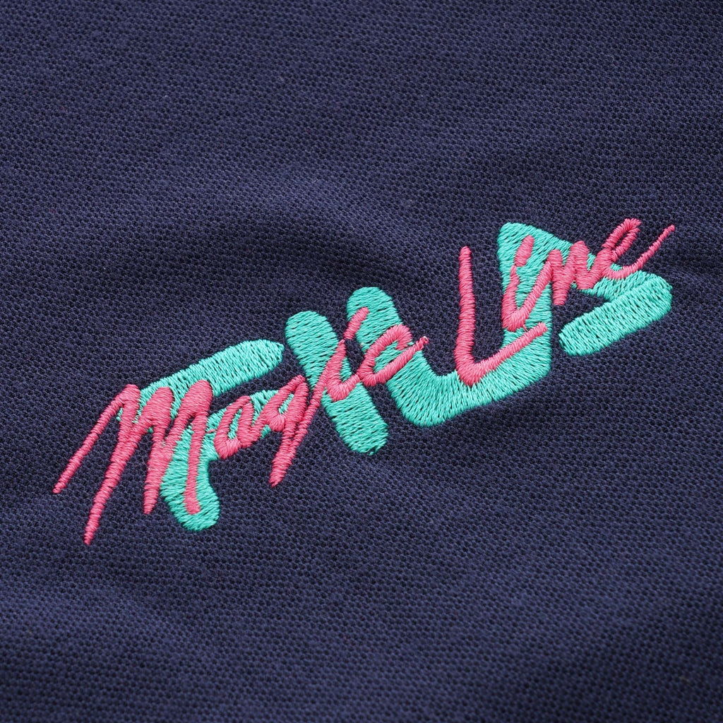 Fila Magic Line Makalu Long Sleeve Polo Shirt - Blue Night
