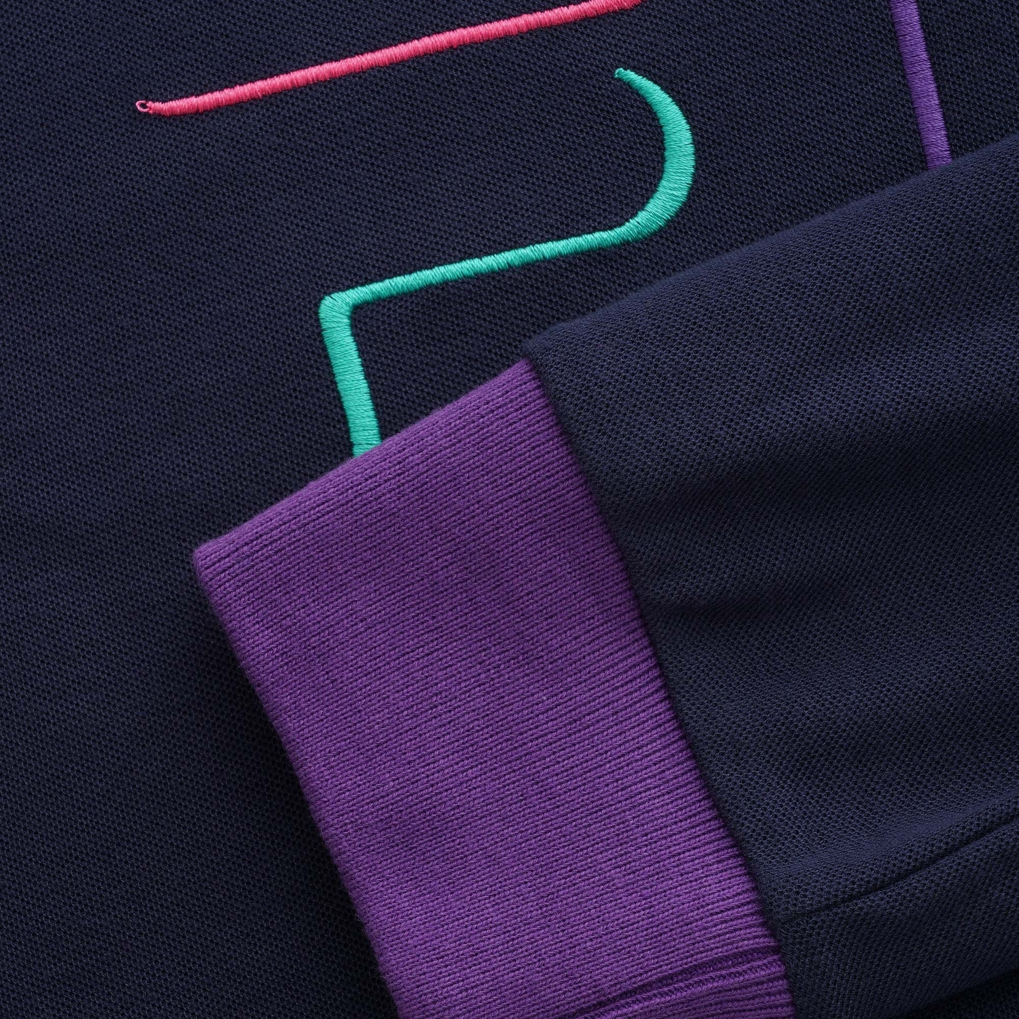 Fila Magic Line Makalu Long Sleeve Polo Shirt - Blue Night