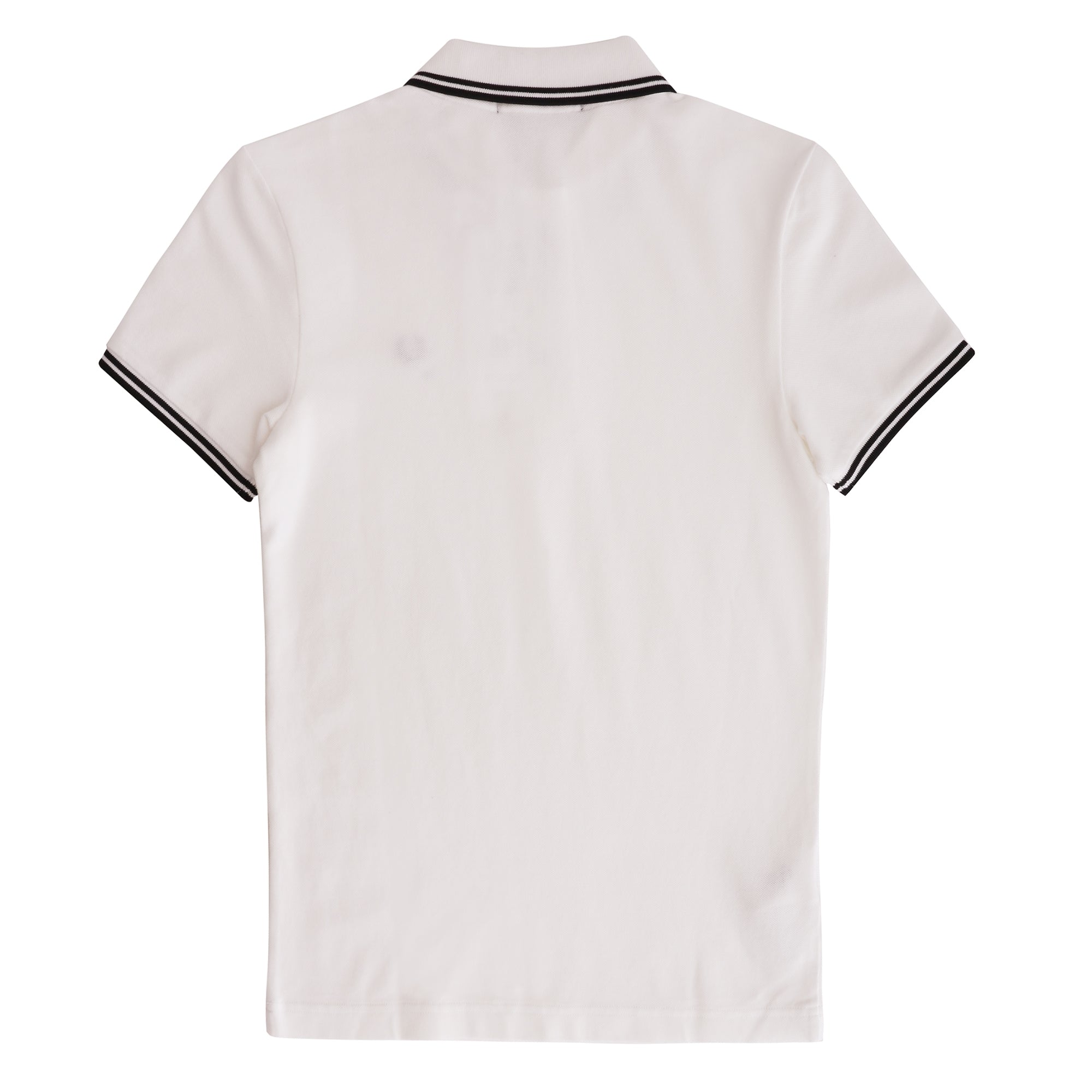 Fred Perry Womens Womens Twin Tip Polo Shirt - White & Black
