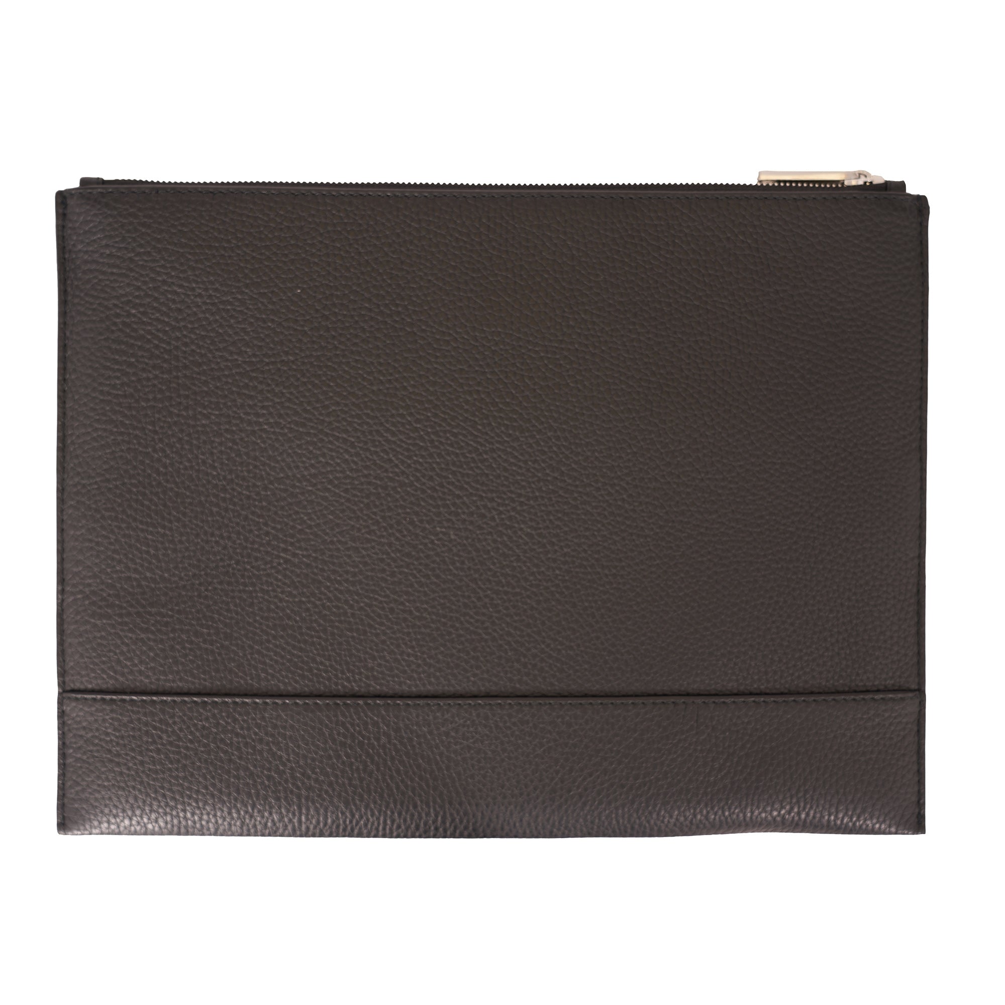 Boss Crosstown Leather Clutch Bag - Black