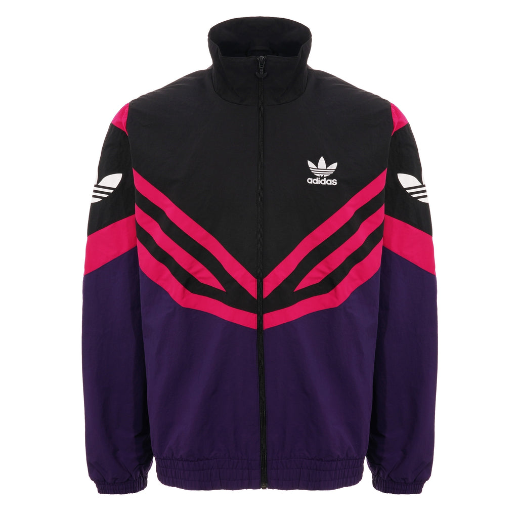 Adidas Originals Retro Cut & Sew Stripe Track Top - Black