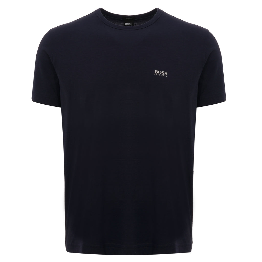 Boss Contrast Detail Logo Tee - Navy