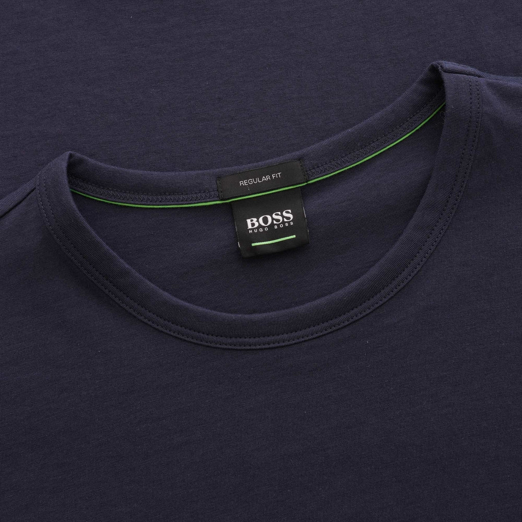 Boss Contrast Detail Logo Tee - Navy