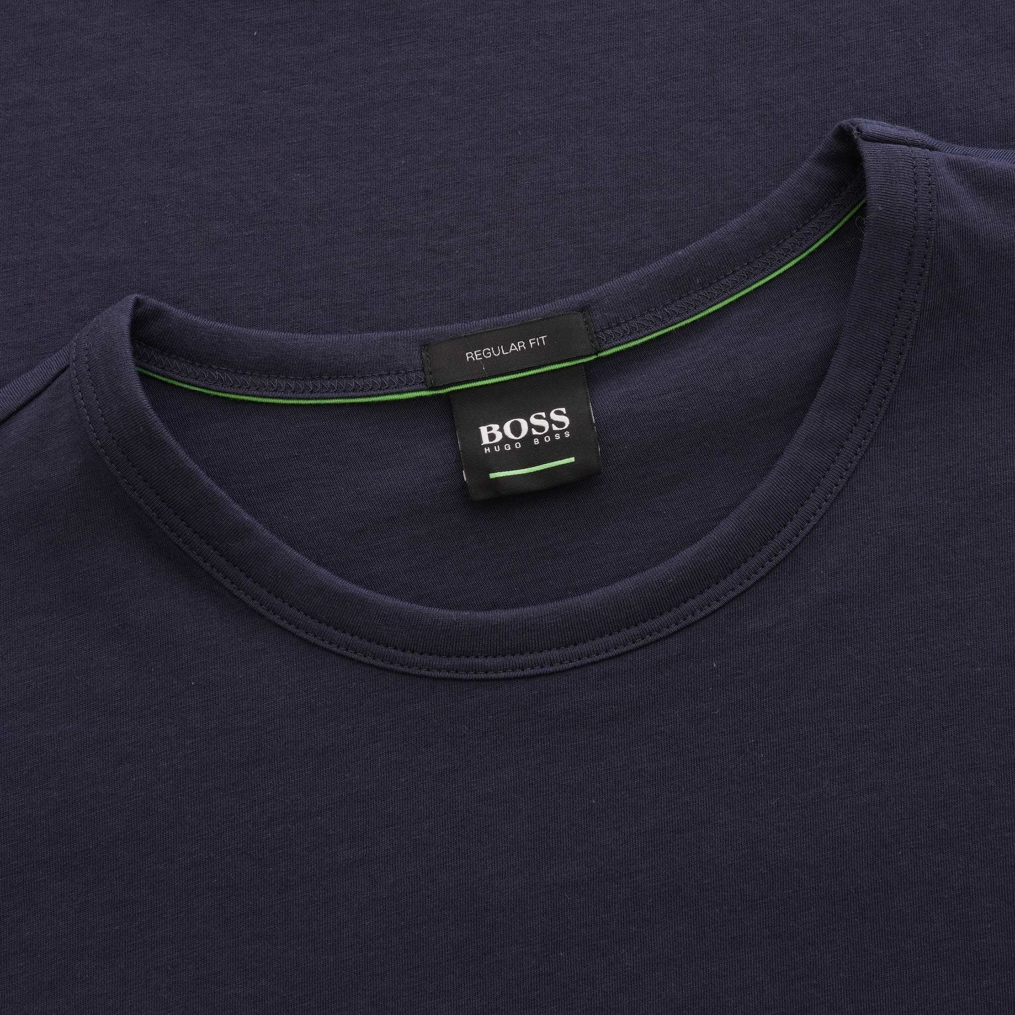 Boss Contrast Detail Logo Tee - Navy