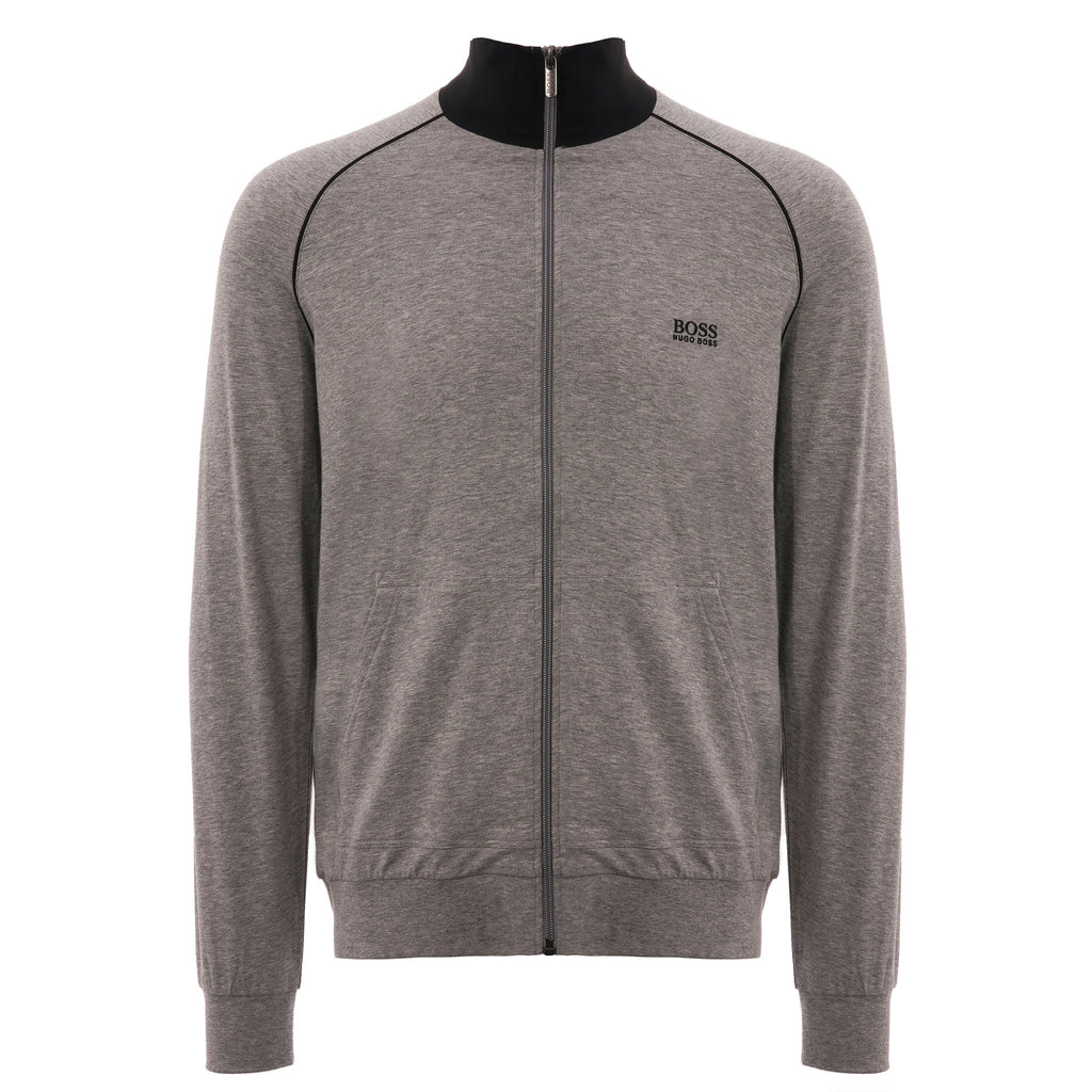 Boss Funnel Neck Jacket - Medium Grey