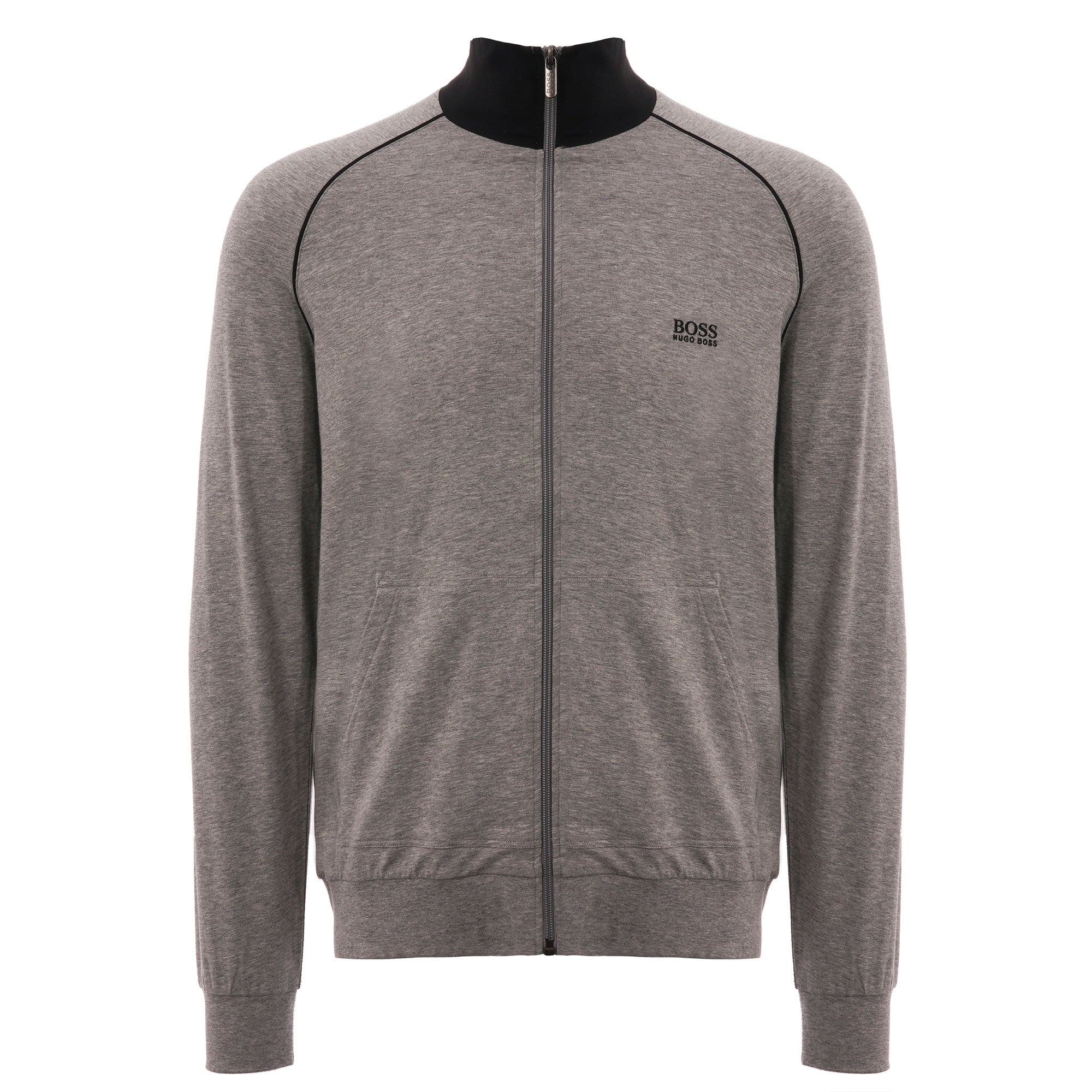 Boss Funnel Neck Jacket - Medium Grey