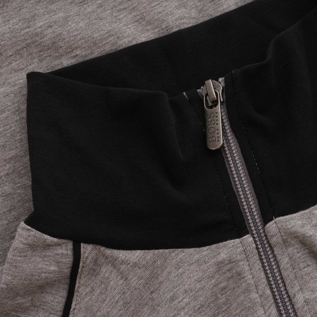 Boss Funnel Neck Jacket - Medium Grey