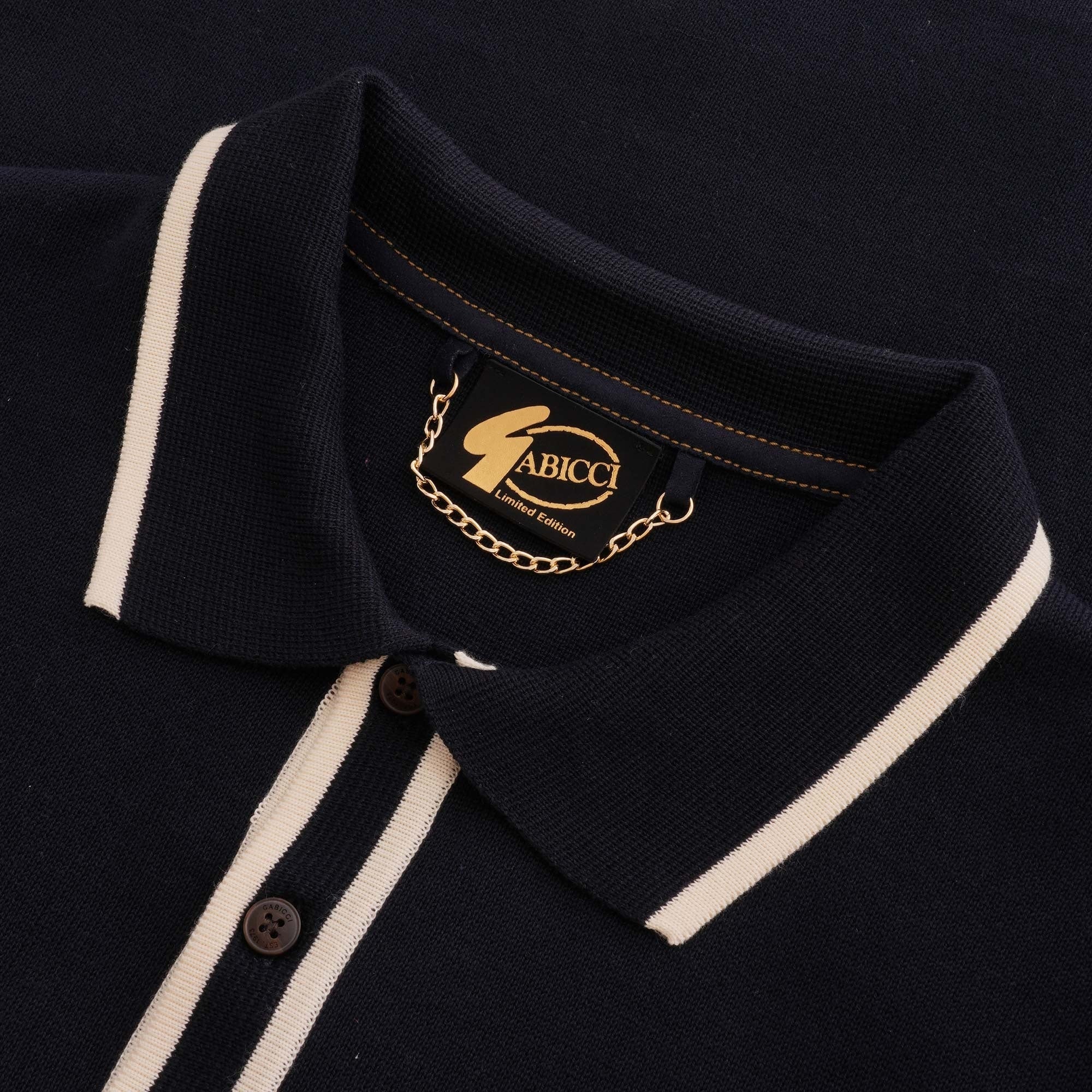 Gabicci Vintage Limited Edition Hatchet Polo Shirt - Navy
