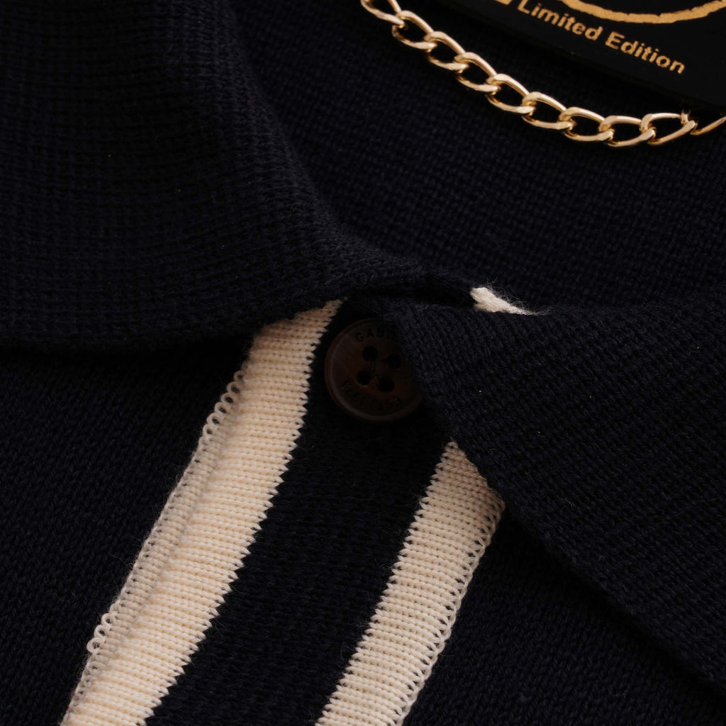 Gabicci Vintage Limited Edition Hatchet Polo Shirt - Navy