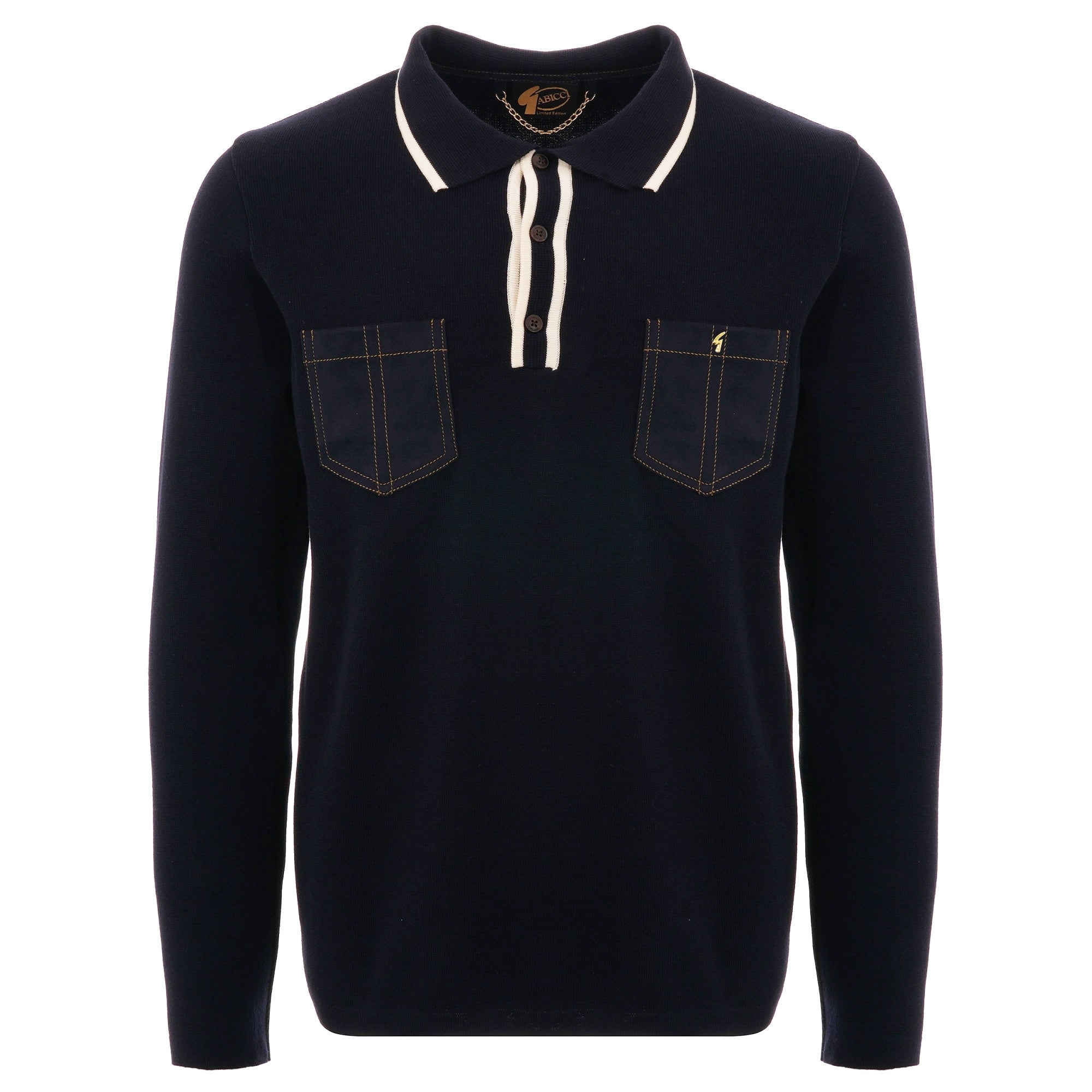Gabicci Vintage Limited Edition Hatchet Polo Shirt - Navy