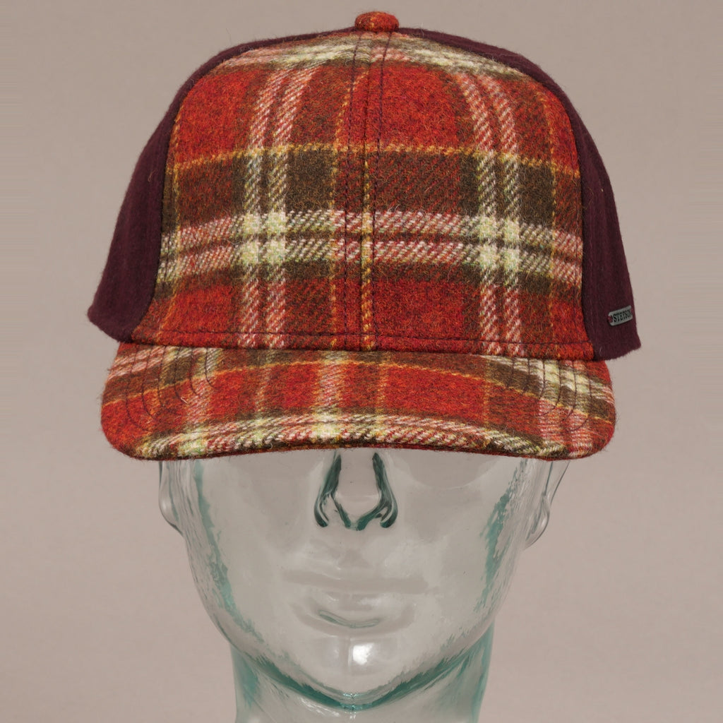 Stetson Hats Virgin Wool Trucker Cap - Red Check