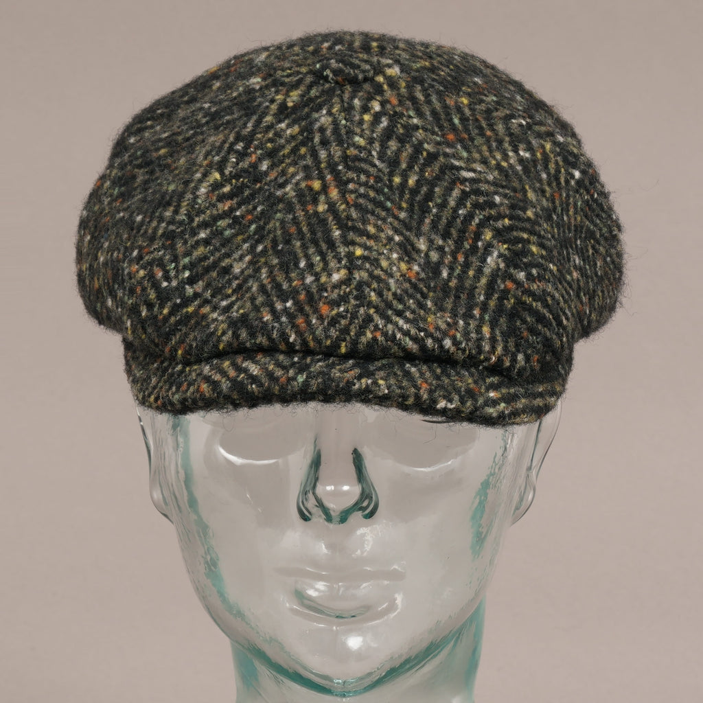 Stetson Hats Hatteras Wool Bakerboy Cap - Black Multi
