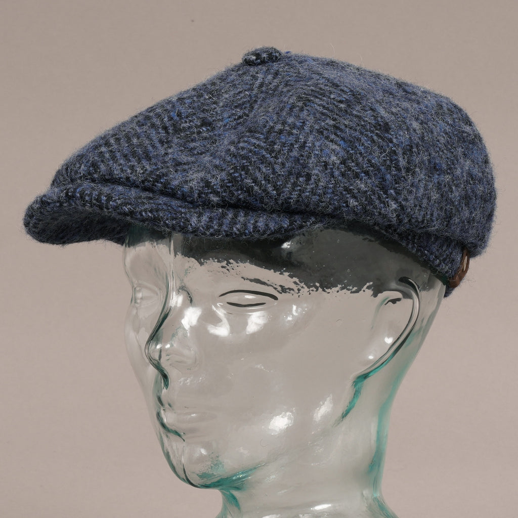 Stetson Hats Hatteras Wool Bakerboy Cap - Blue