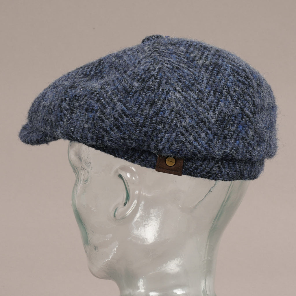 Stetson Hats Hatteras Wool Bakerboy Cap - Blue
