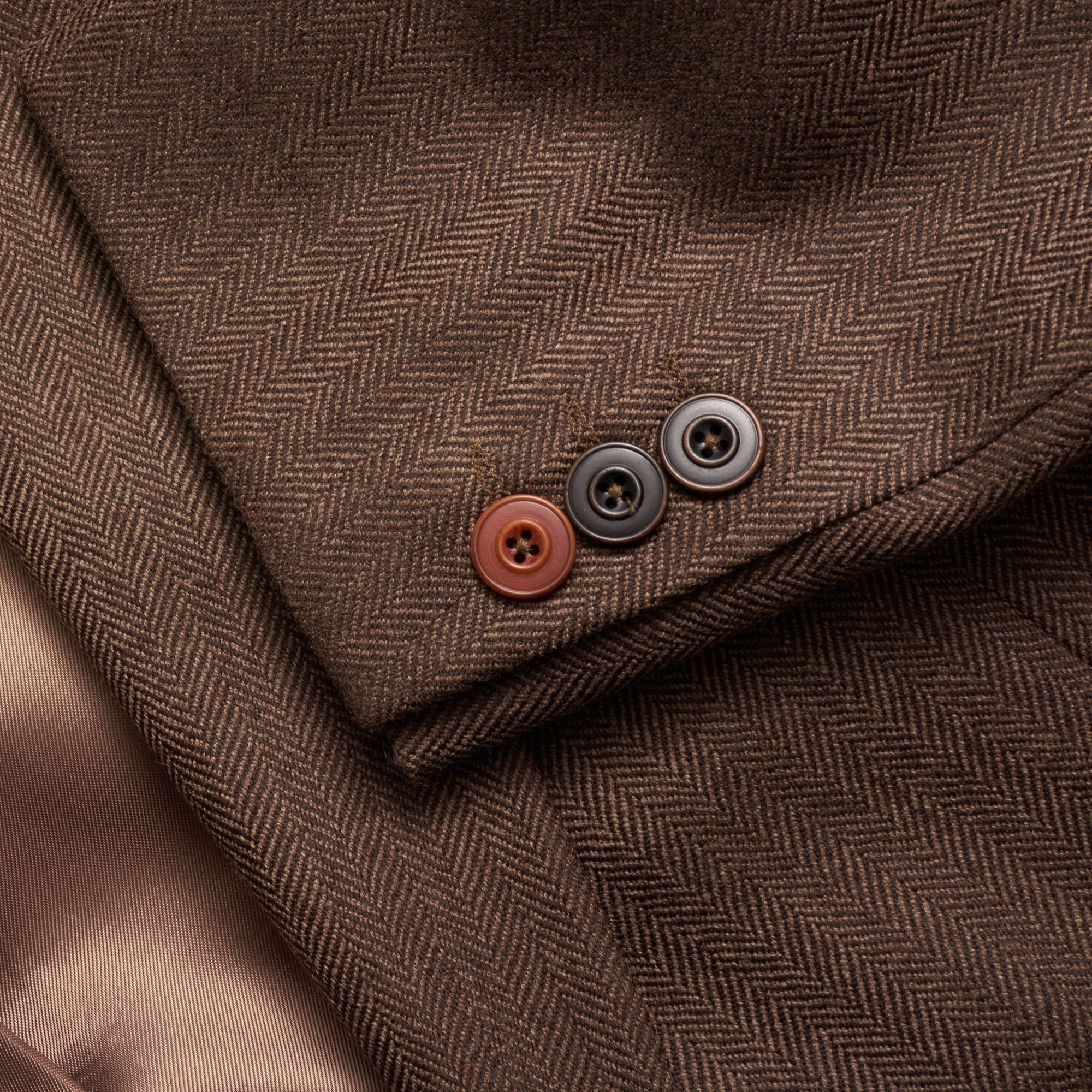 Gibson London Herringbone Blazer - Coffee