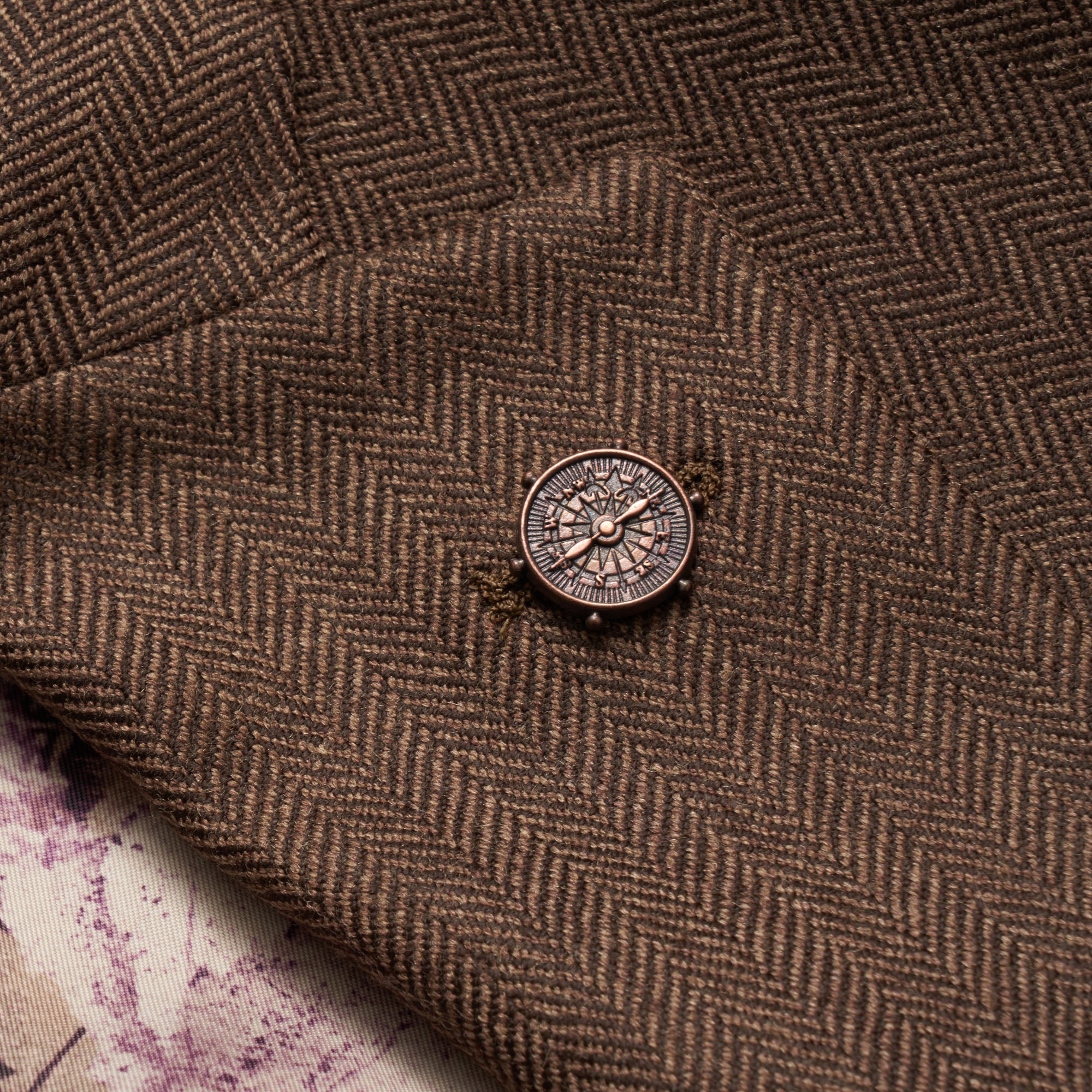 Gibson London Herringbone Blazer - Coffee