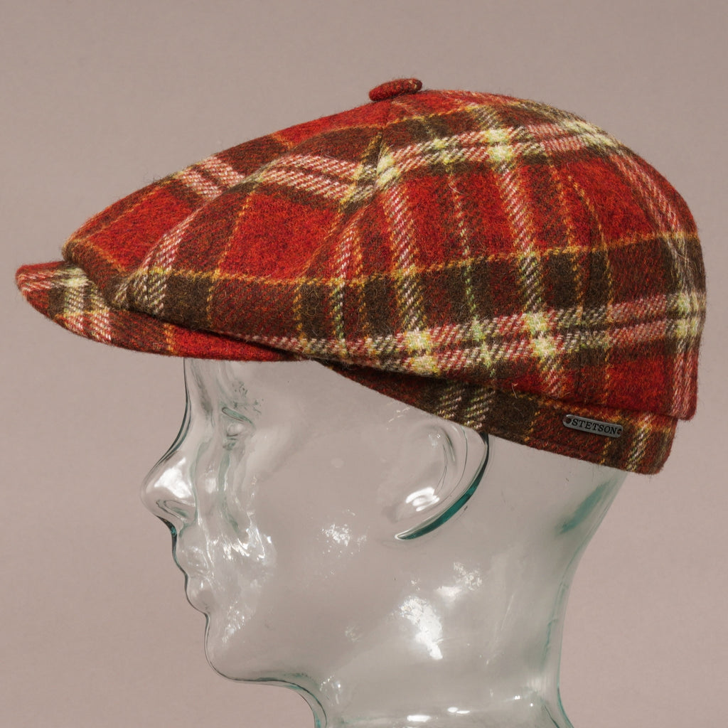 Stetson Hats Wool Hatteras Cap - Multi Check