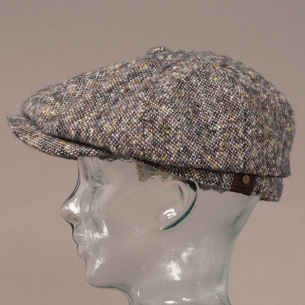 Stetson Hats Hatteras Tweed Wool Newsboy Cap - Beige
