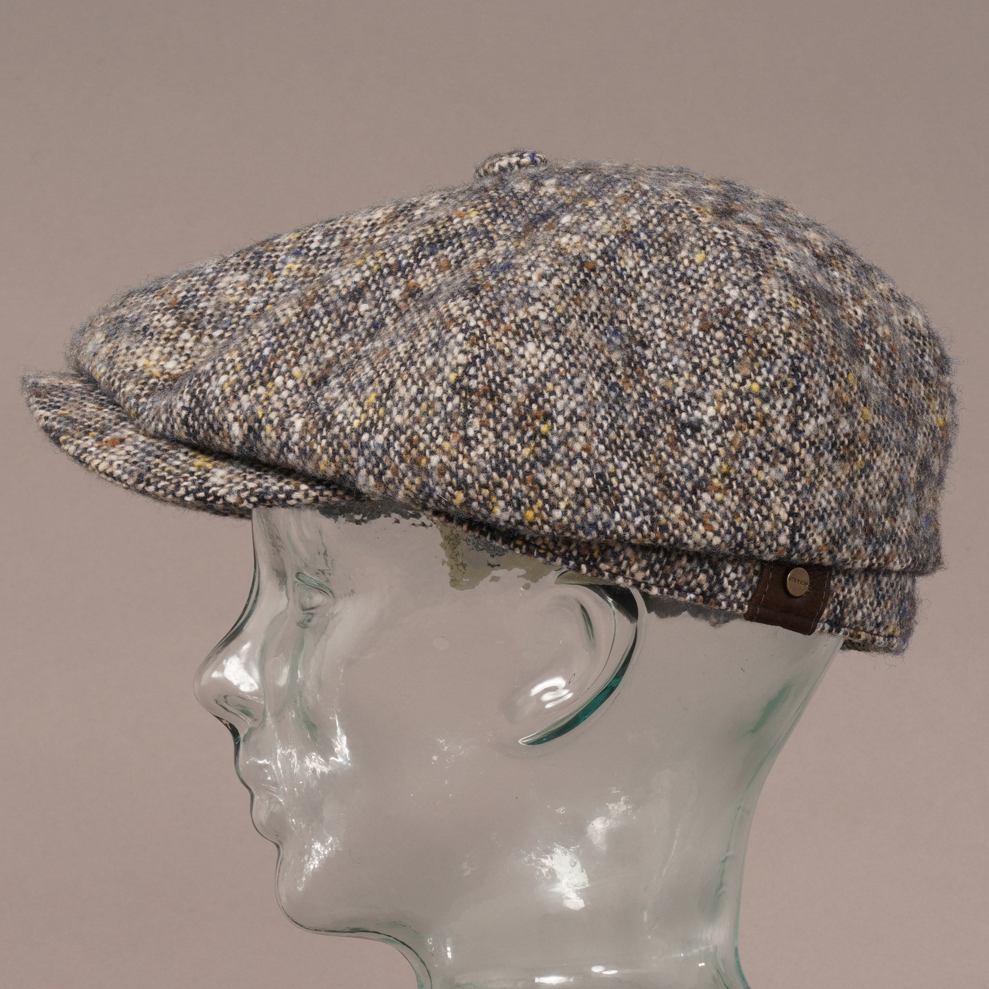Stetson Hats Hatteras Tweed Wool Newsboy Cap - Beige