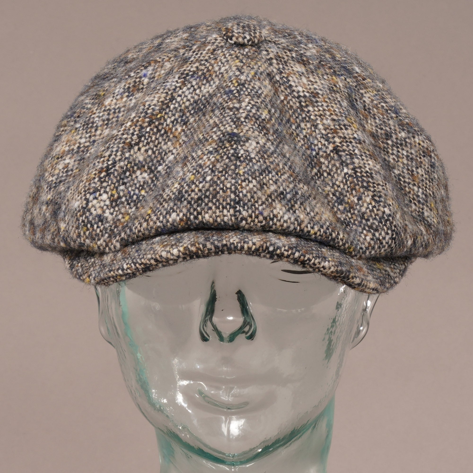 Stetson Hats Hatteras Tweed Wool Newsboy Cap - Beige