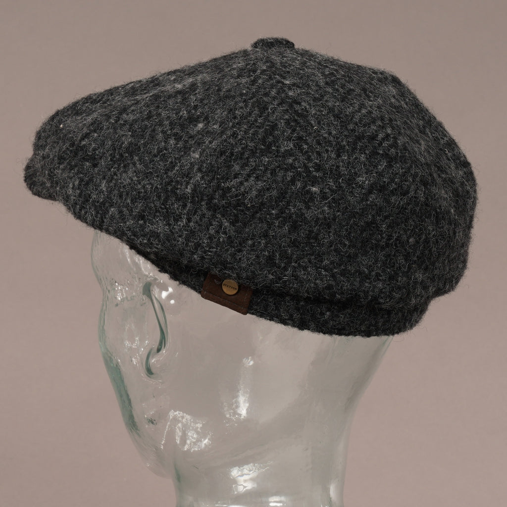 Stetson Hats Wool Hatteras Cap - Black