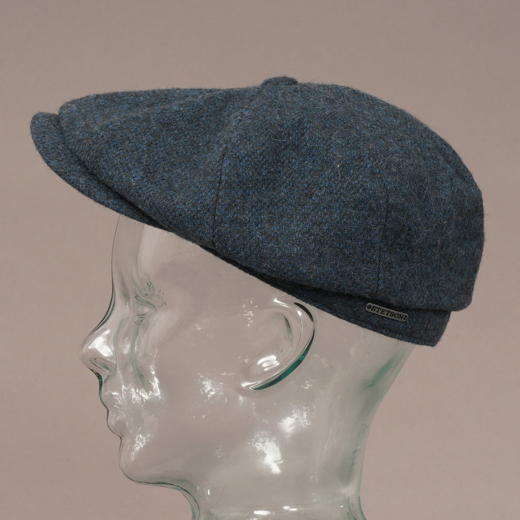 Stetson Hats Wool Hatteras Flat Cap - Blue