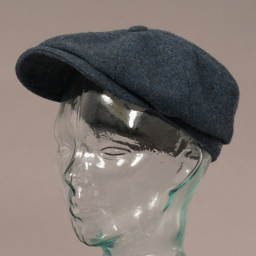 Stetson Hats Wool Hatteras Flat Cap - Blue