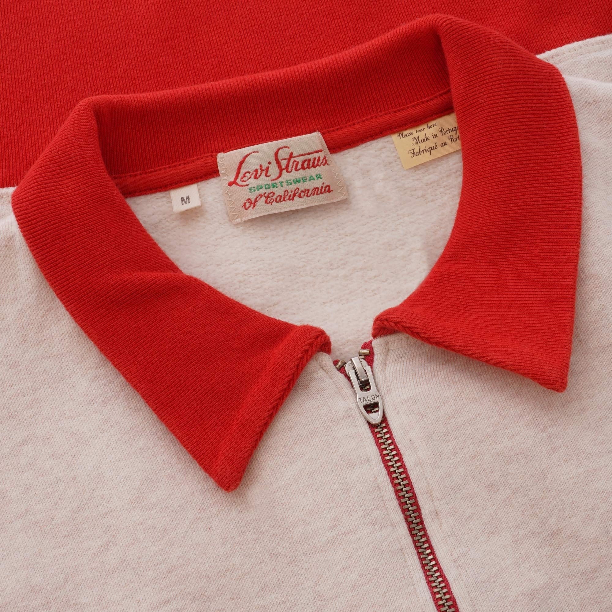 Two Tone 1/2 Zip Polo Shirt - Off White