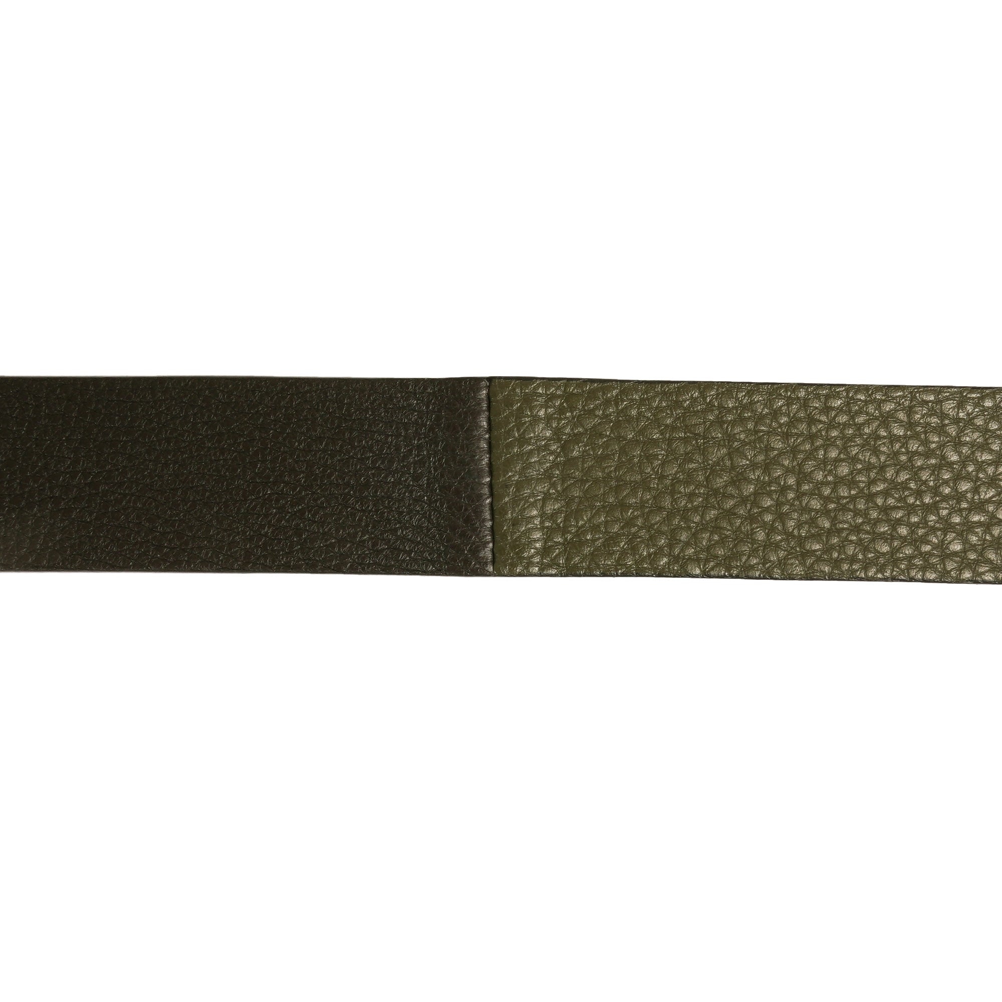 Anderson's Belts Grain Leather Belt - Khaki & Black