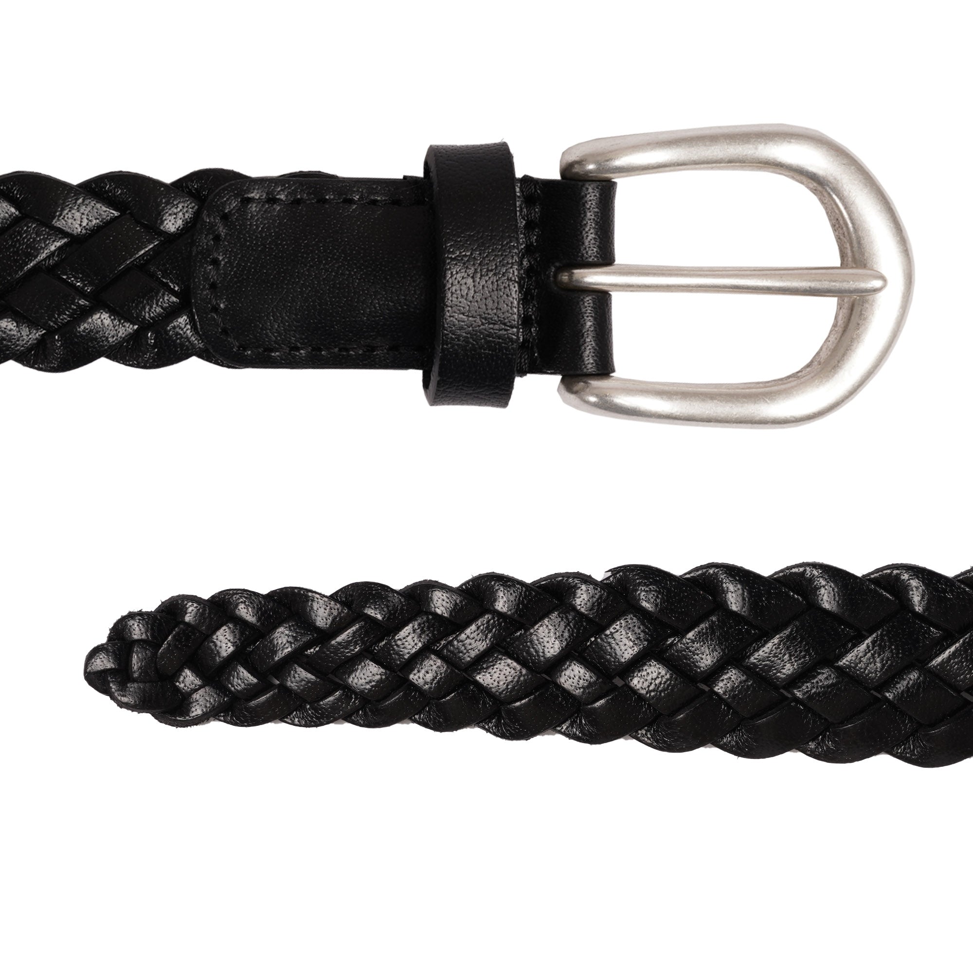 Anderson's Belts Woven Leather Belt - Black