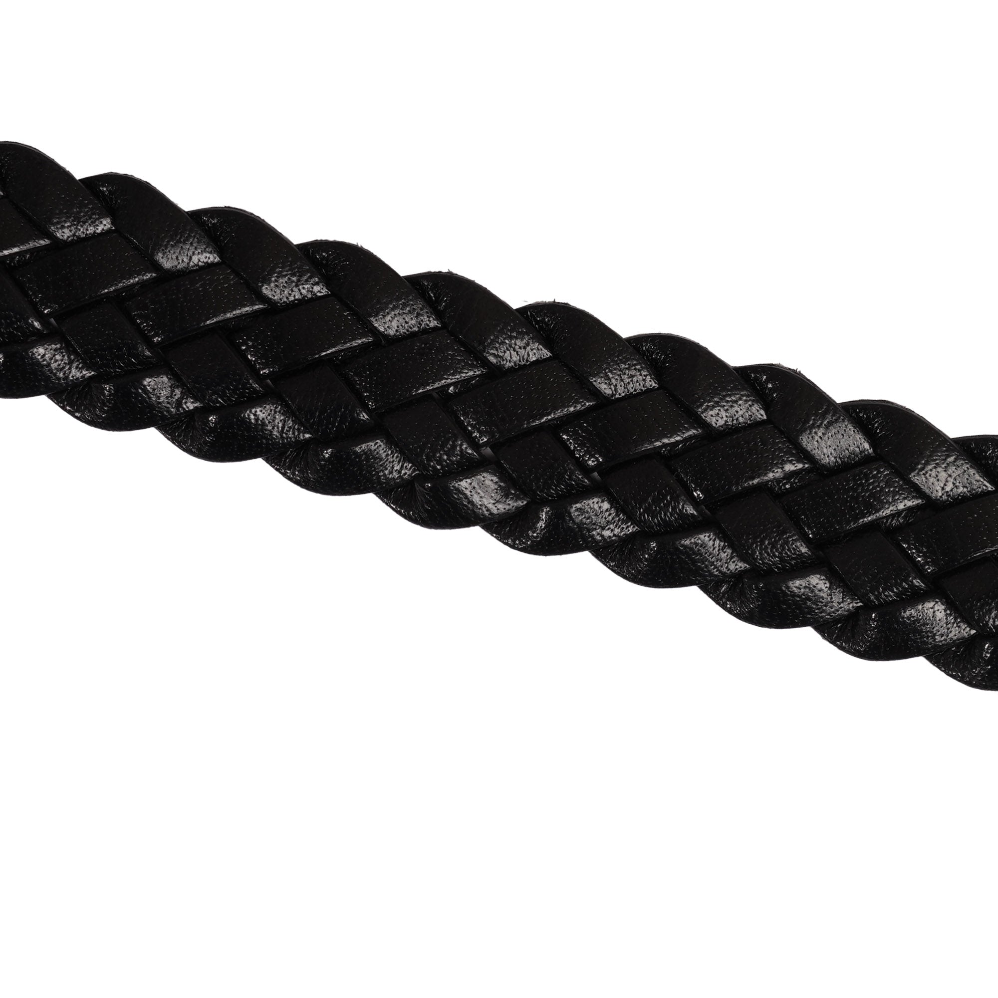 Anderson's Belts Woven Leather Belt - Black