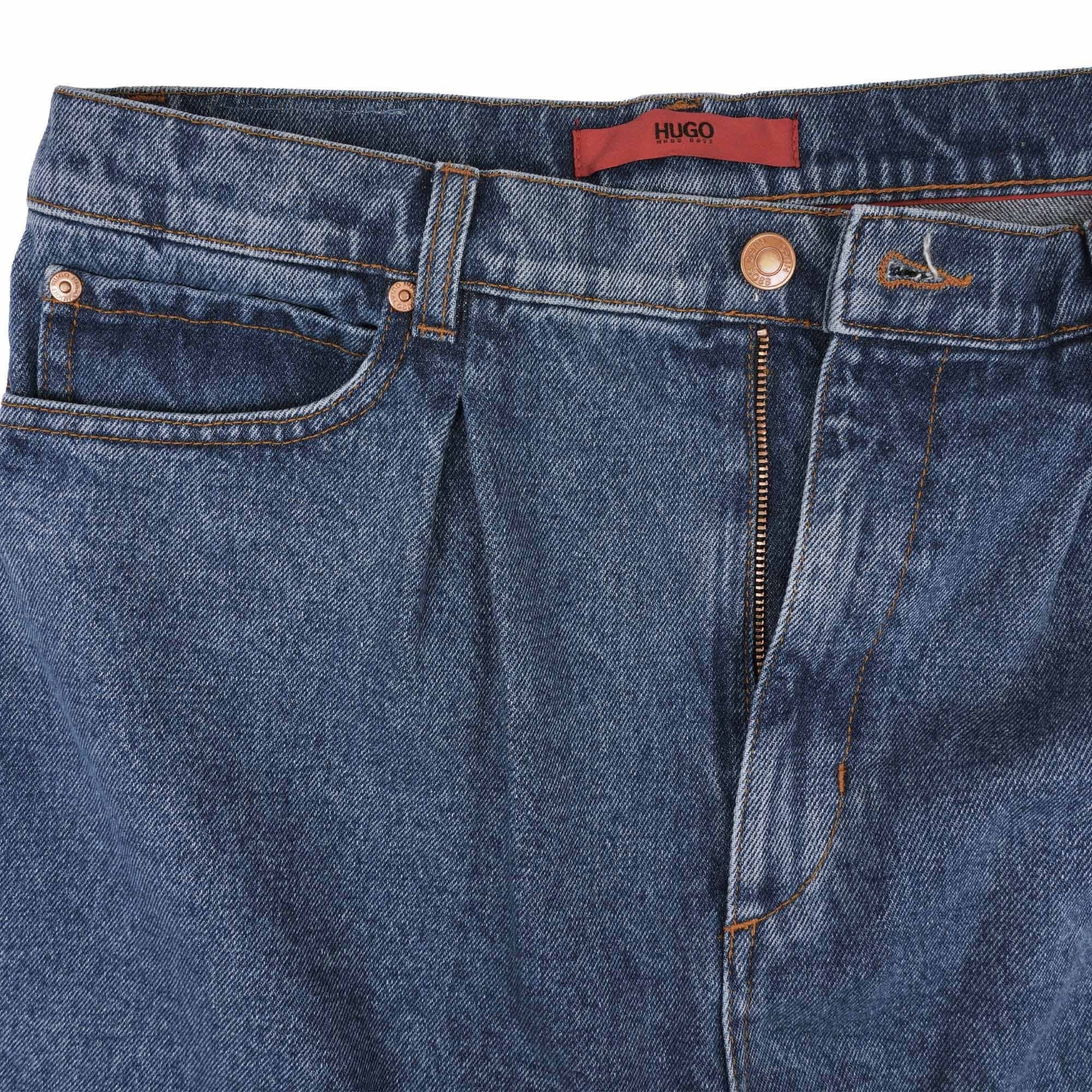 HUGO 843 Relaxed Fit Jeans - Blue