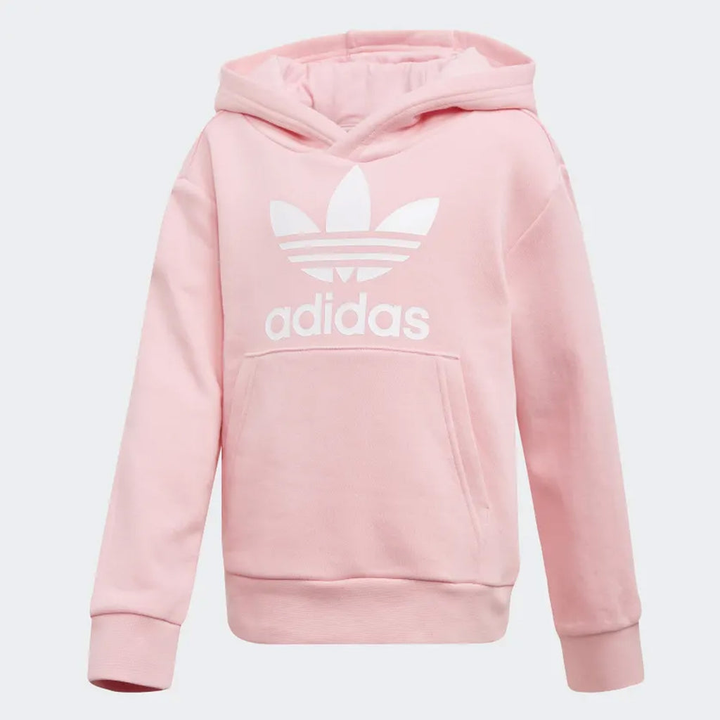 Trefoil Hoodie Set - Light Pink & White