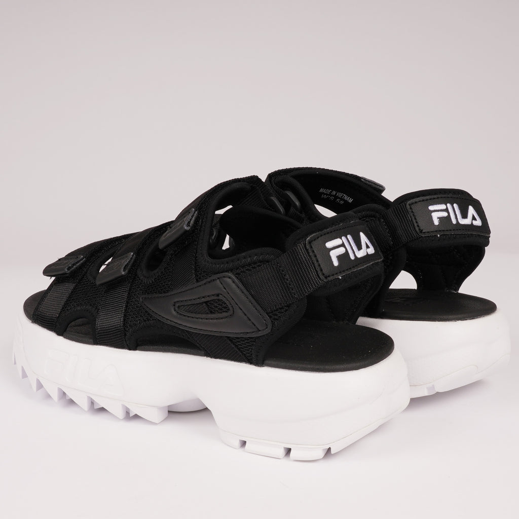 Fila Womens Disruptor Sandals - Black & White