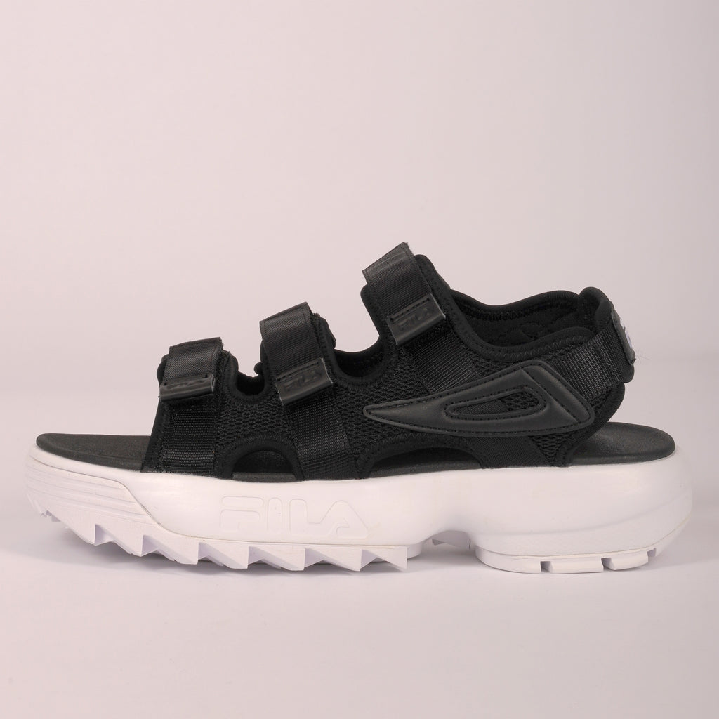 Fila Womens Disruptor Sandals - Black & White