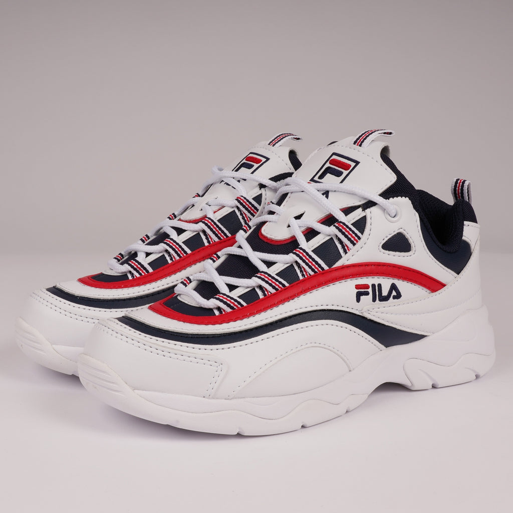Fila Ray - White, Fila Red & Fila Navy