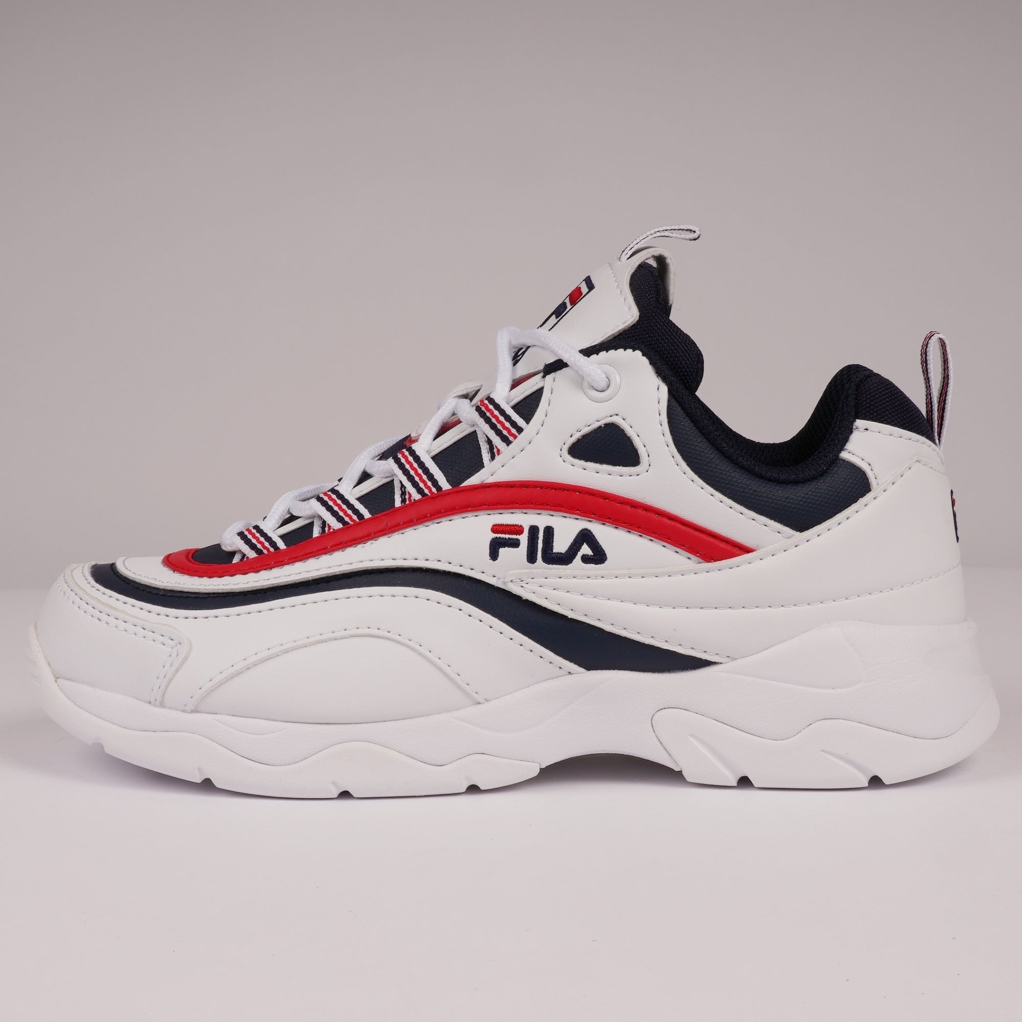Fila Ray - White, Fila Red & Fila Navy