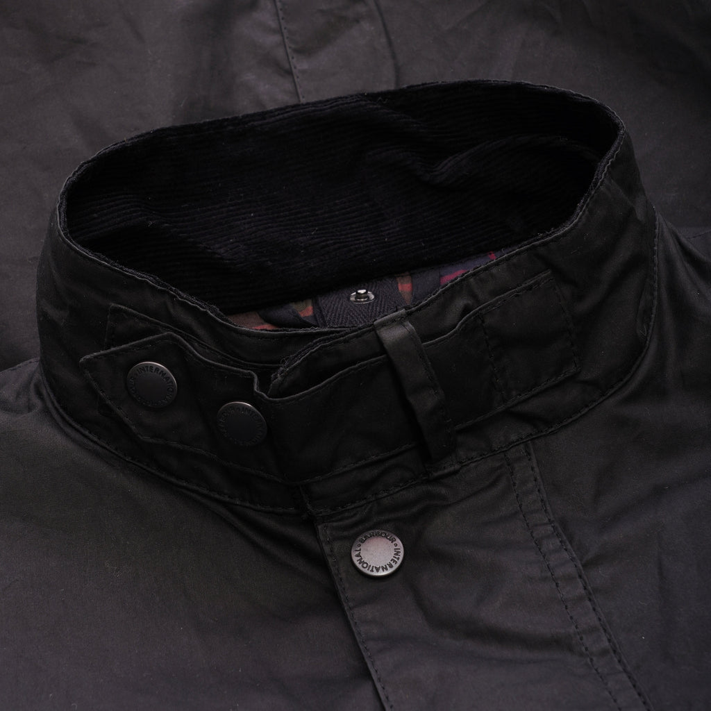 Barbour International Duke Wax Lightweight Jacket - Black