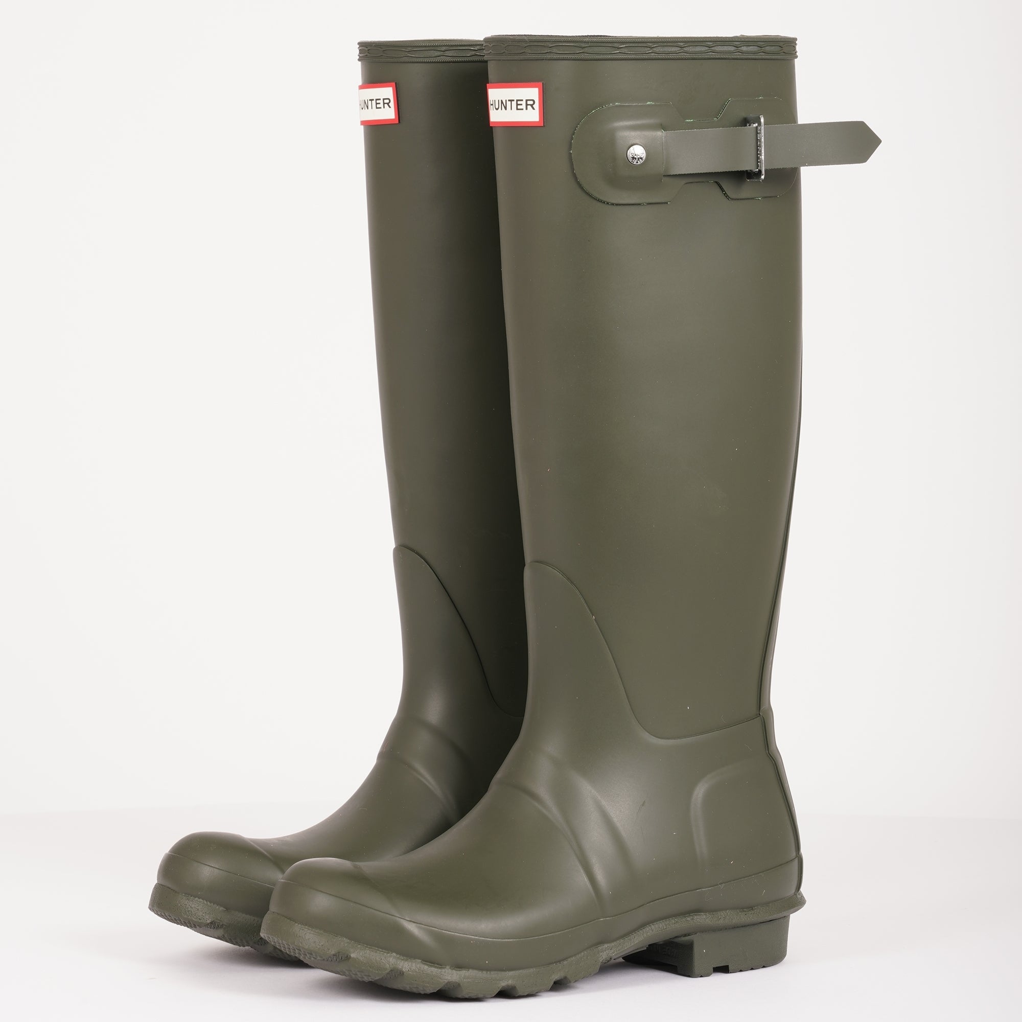 Hunter Womens Original Tall Wellington Boots - Dark Olive